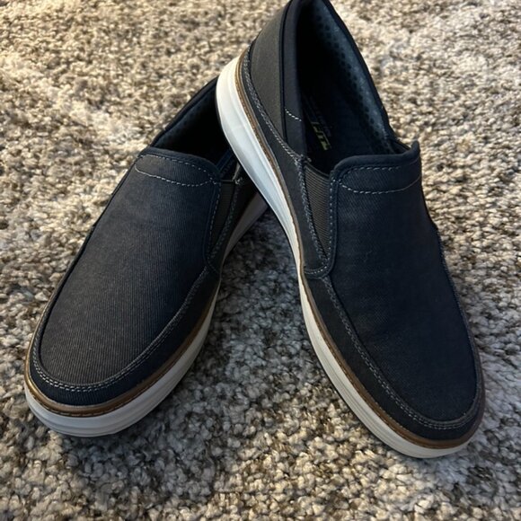 Skechers Moreno - Welmer Casual Memory Slip-On Loafer Shoes –Navy – Men’s Size 9 main image 6
